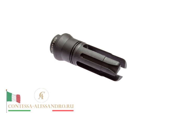 Пламегаситель Alfa Arms трехщелевой на АКМ/РПК/Вепрь (М14х1LH) фото 1